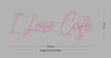 Custom Sign: I Love Cafe