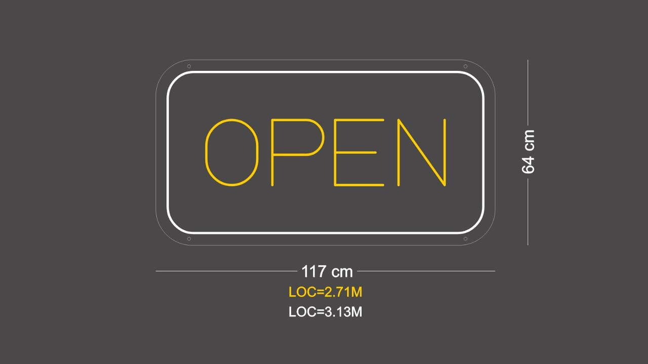 Custom Sign: Open