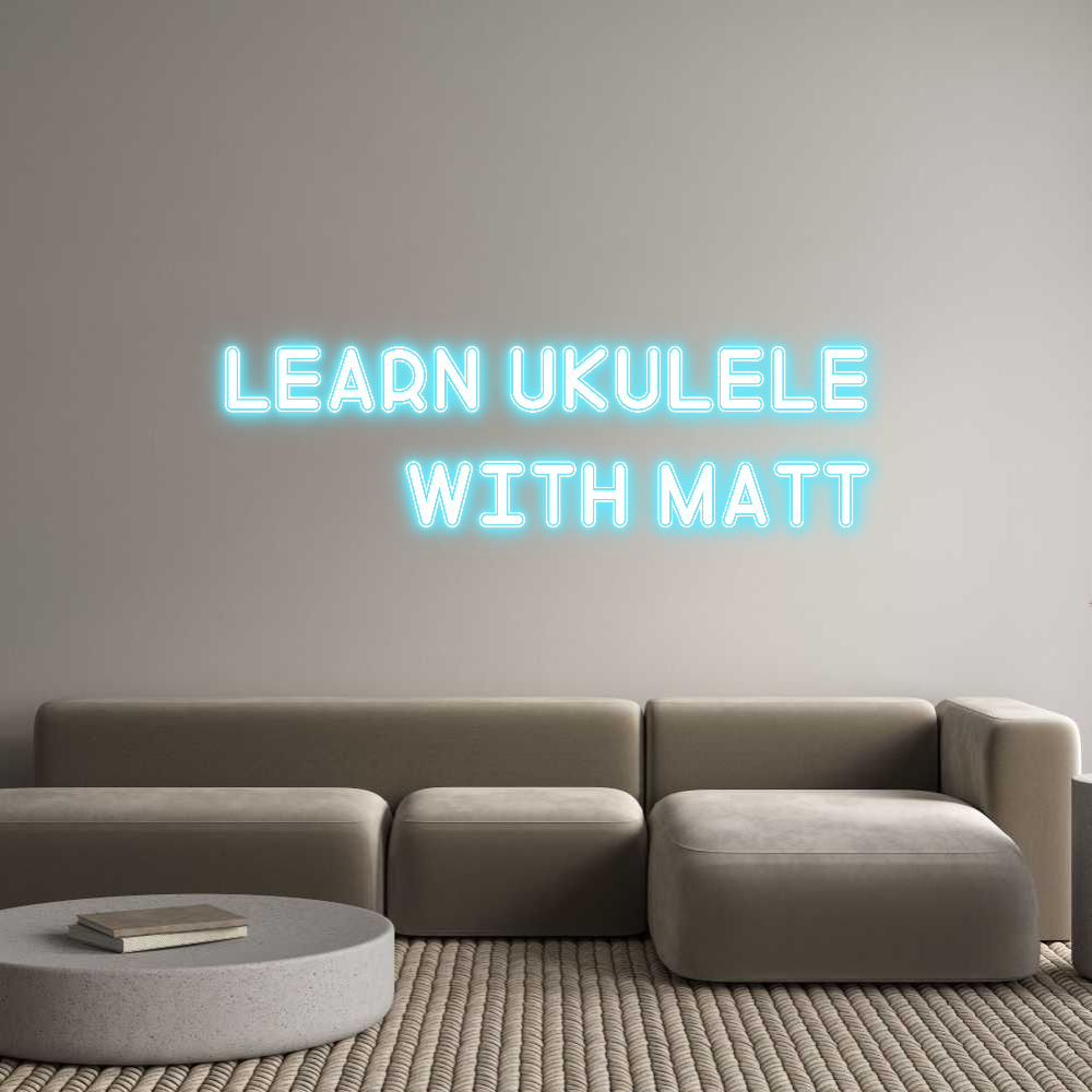 Custom Neon: Learn ukulele...