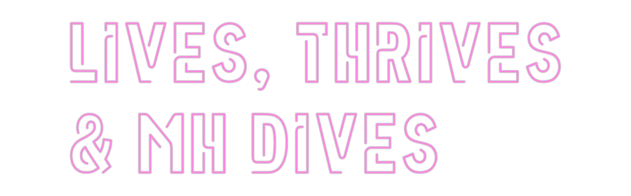 Custom Neon: LIVES, THRIVE...