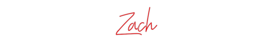 Custom Neon: Zach