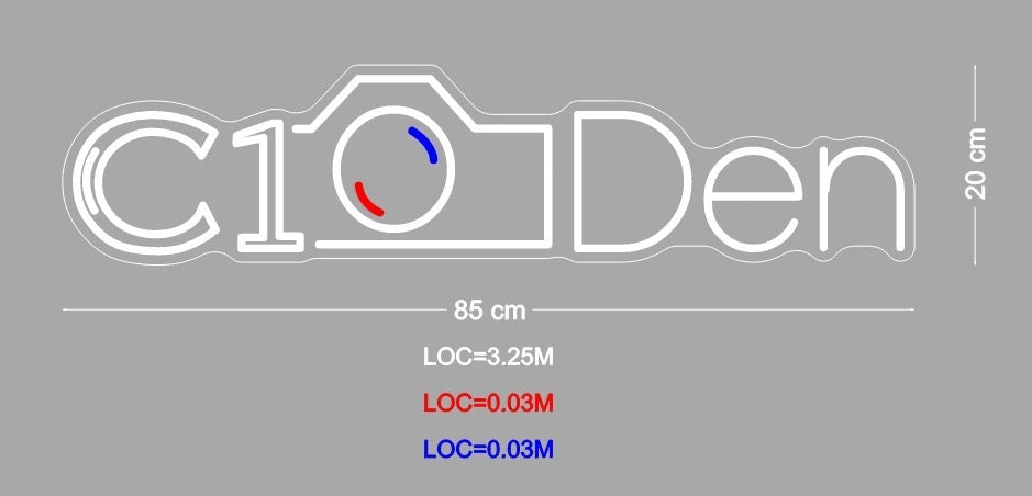 Custom Sign: C1 Den