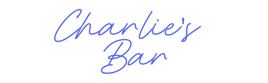 Custom Neon: Charlie's 
Bar