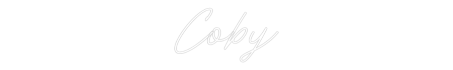 Custom Neon: Coby