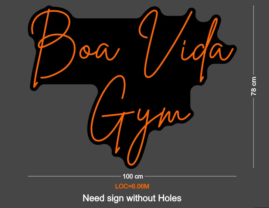 Custom Neon: Boa Vida 
Gym