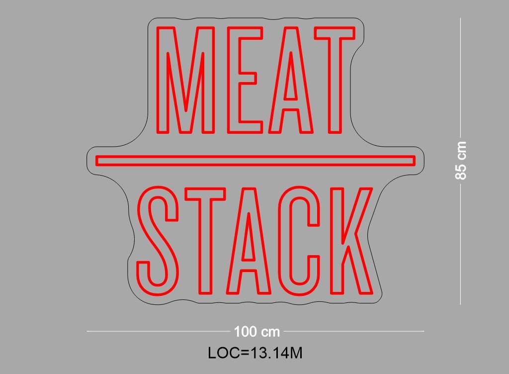 Custom Sign: MEAT STACK