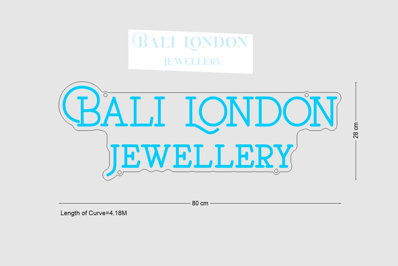 Custom Sign: BALI LONDON JEWELLERY