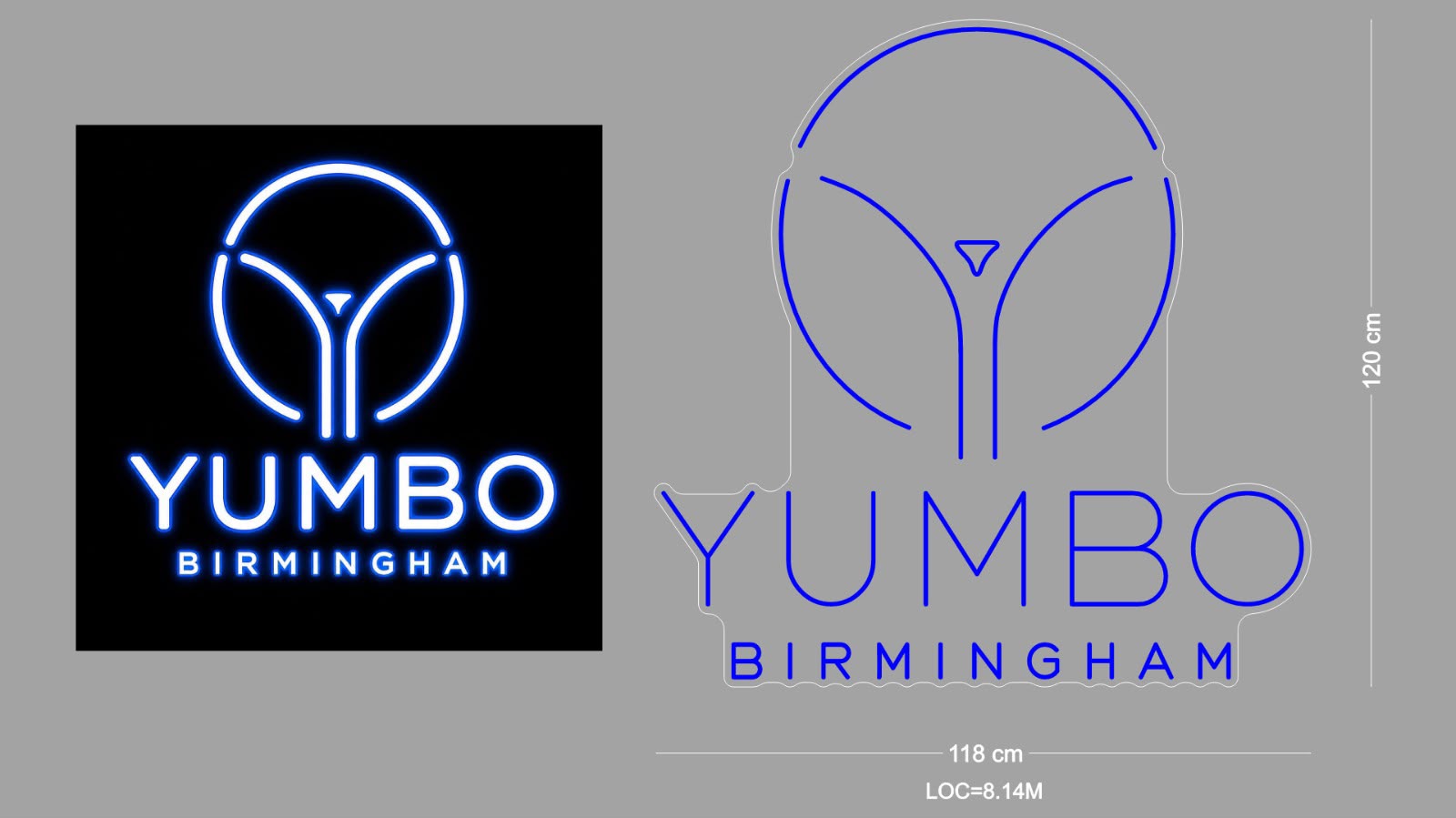 Custom Sign: YUMBO BIRMINGHAM