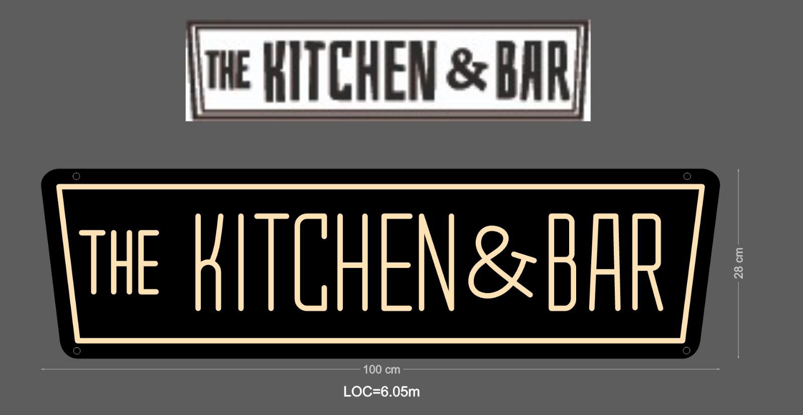 Custom Sign: The LOFT + THE KITCHEN & BAR