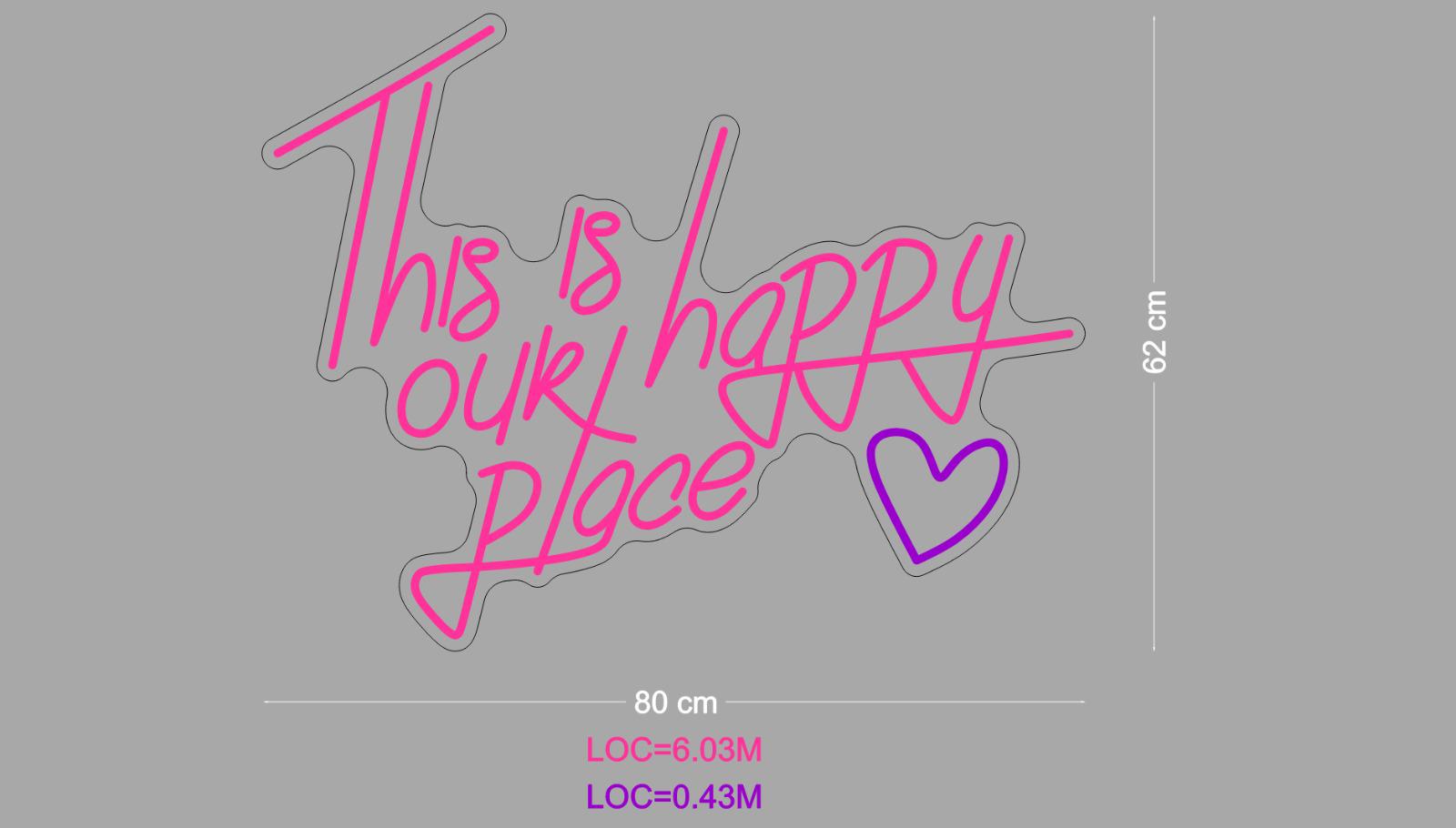 Custom Sign: This is our happy place