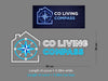 Custom Sign: CO LIVING COMPASS