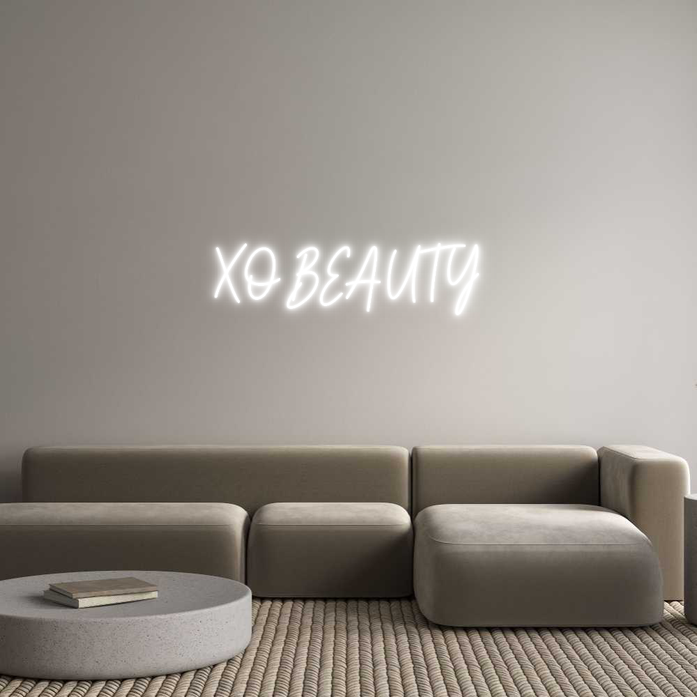 Custom Neon: XO BEAUTY