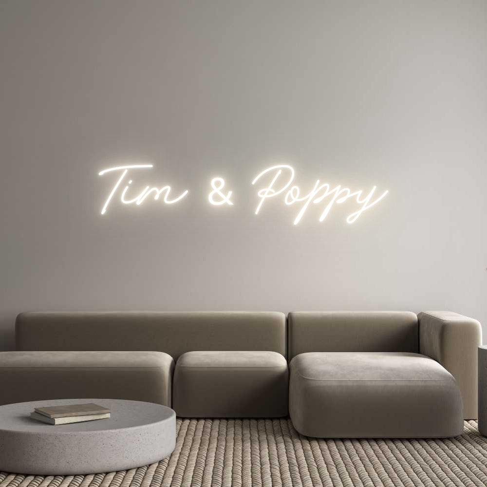 Custom Neon: Tim & Poppy