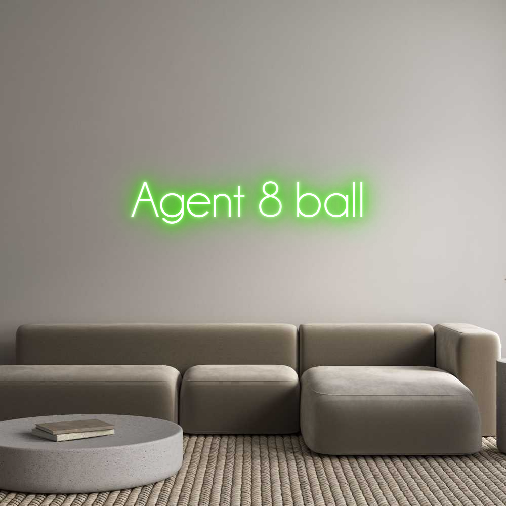 Custom Neon: Agent 8 ball