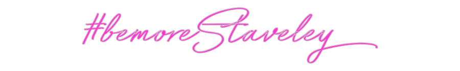Custom Neon: #bemoreStaveley