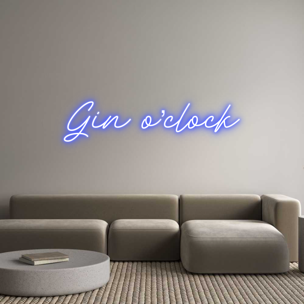 Custom Neon: Gin o’clock