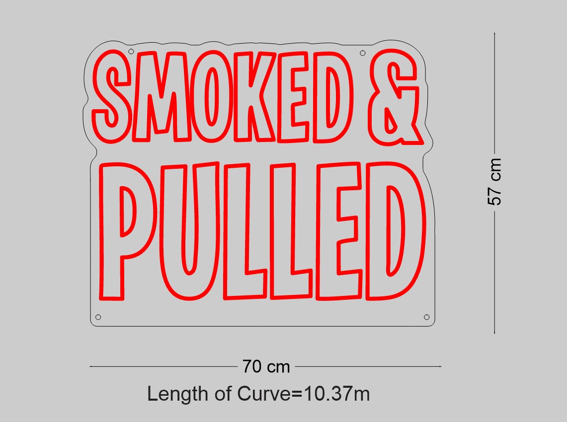 Custom Sign: SMOKED & PULLED