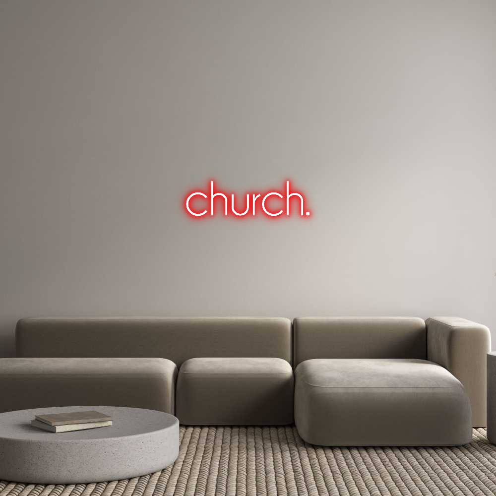 Custom Neon: church.