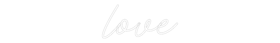 Custom Neon: love