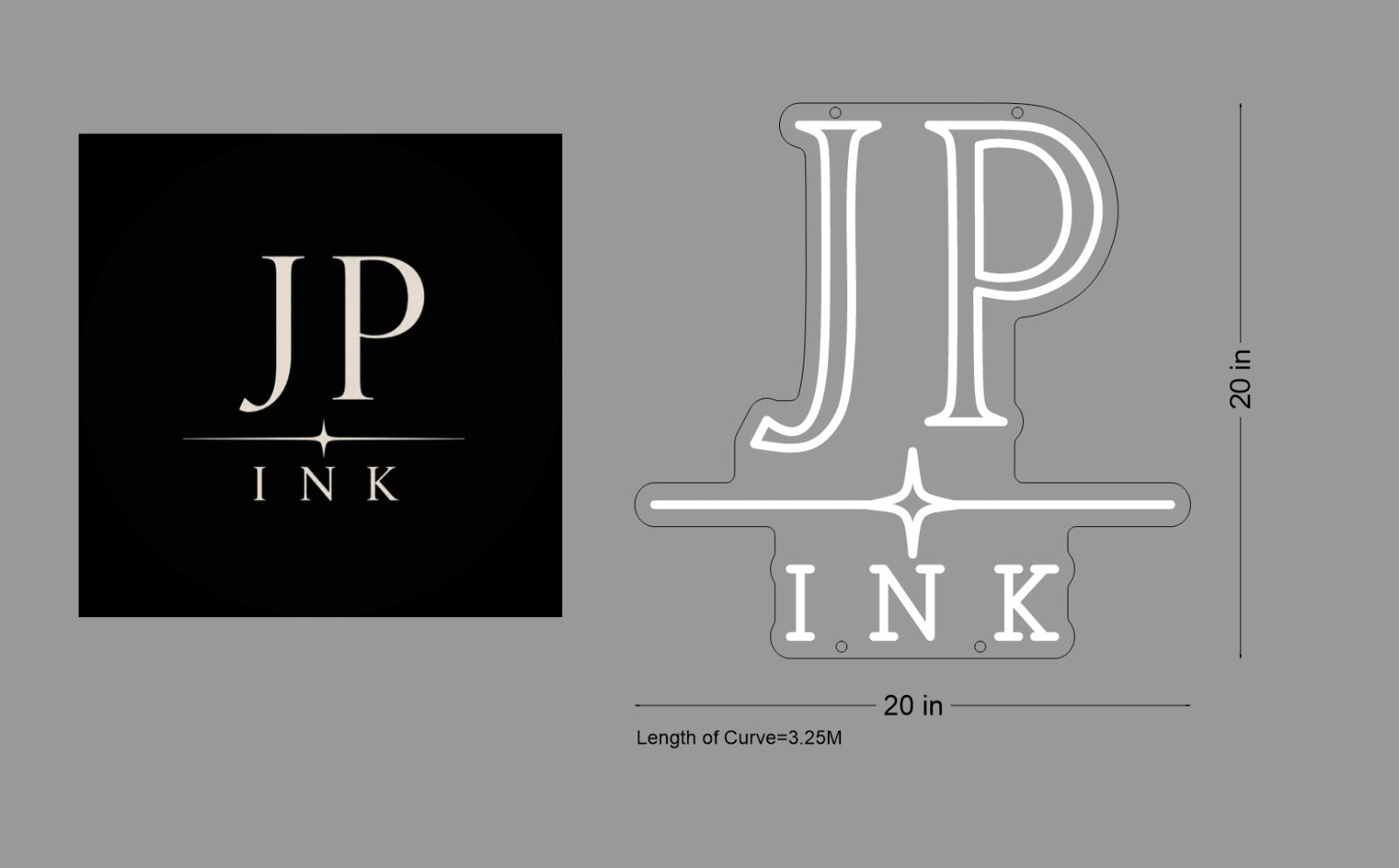 Custom Sign: JP INK