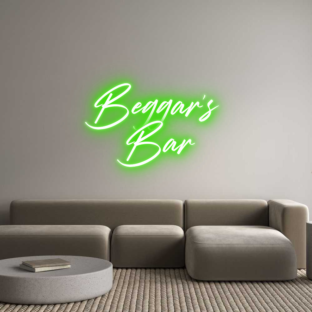 Custom Neon: Beggar's 
Bar