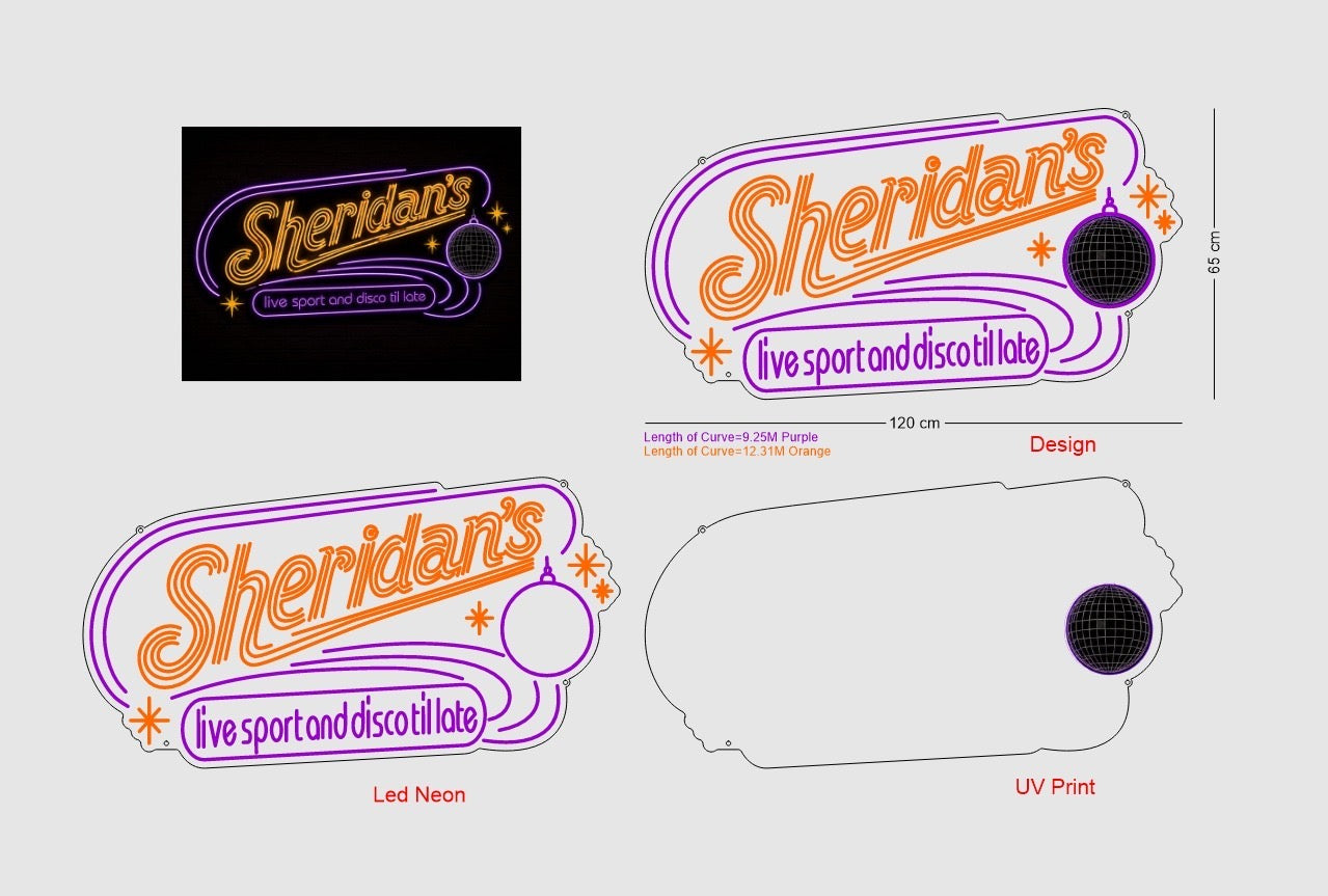 Custom Sign: Sheridan’s