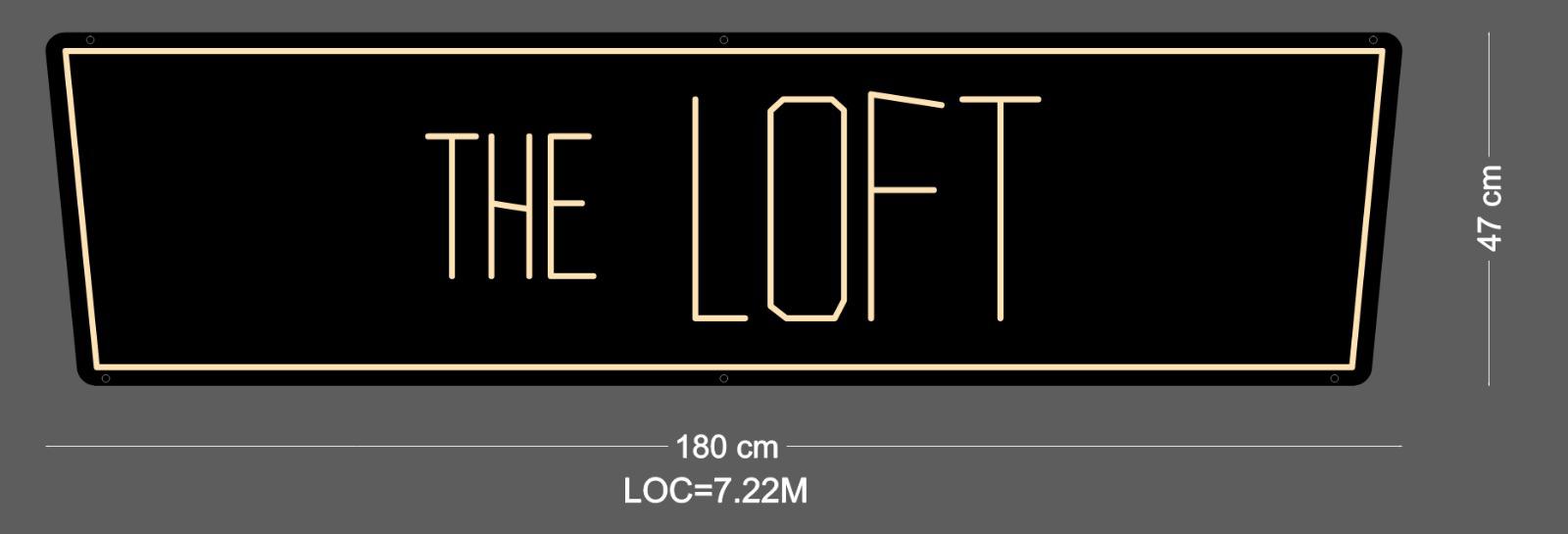 Custom Sign: The LOFT + THE KITCHEN & BAR