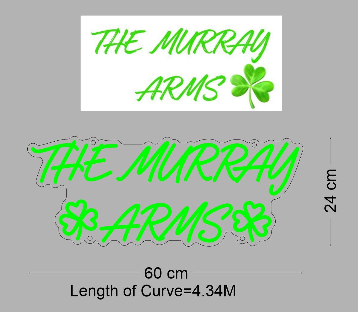 Custom Sign: THE MURRAY ARMS