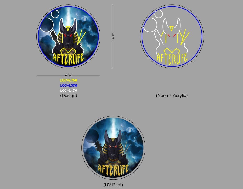 Custom Sign: AFTERLIFE