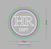 Custom Sign: HR DEPT