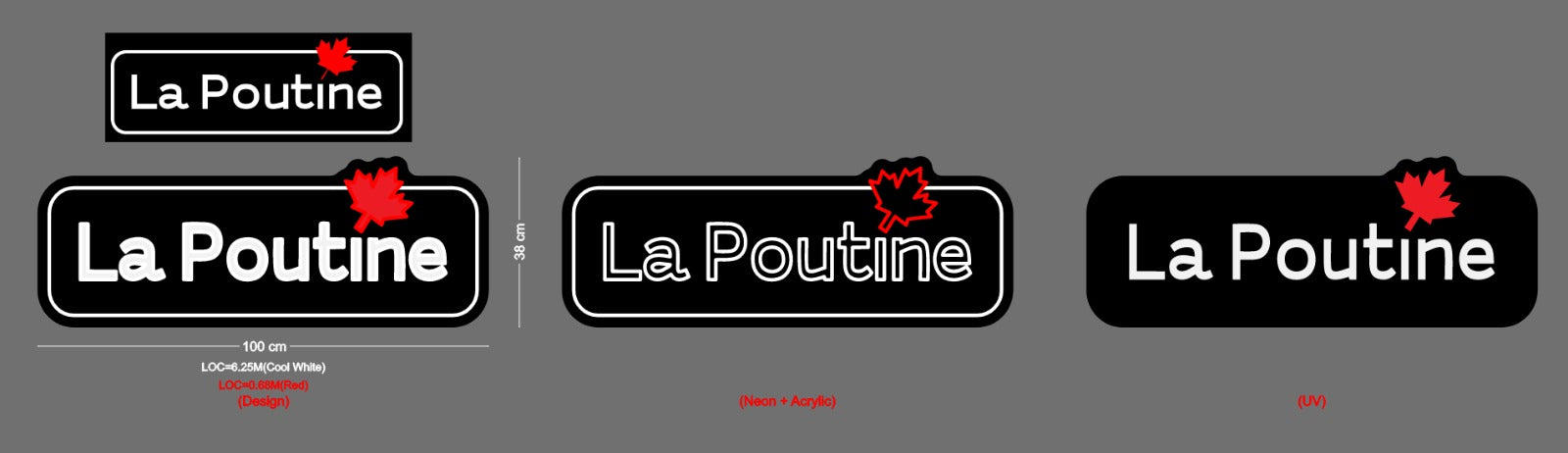 Custom Sign: La Poutine
