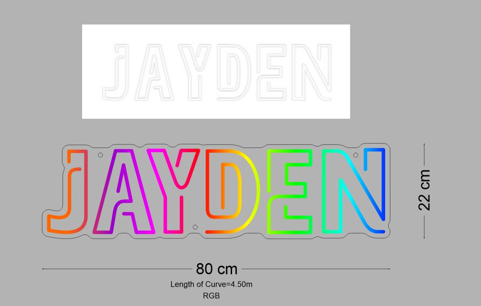 Custom Neon: JAYDEN