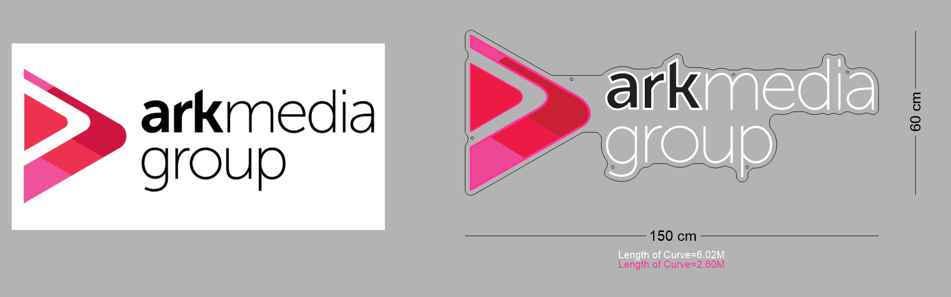 Custom Neon: ark media group