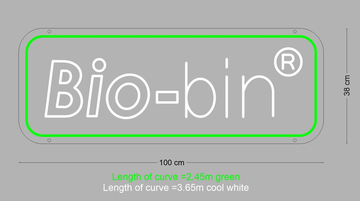 Custom Neon Sign For Bio Bin