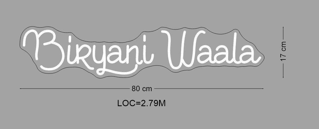 Custom Neon Sign Biryani Wala
