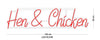 Custom Neon Sign Hen & Chicken