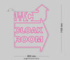 Custom Sign: WC CLOCK ROOM