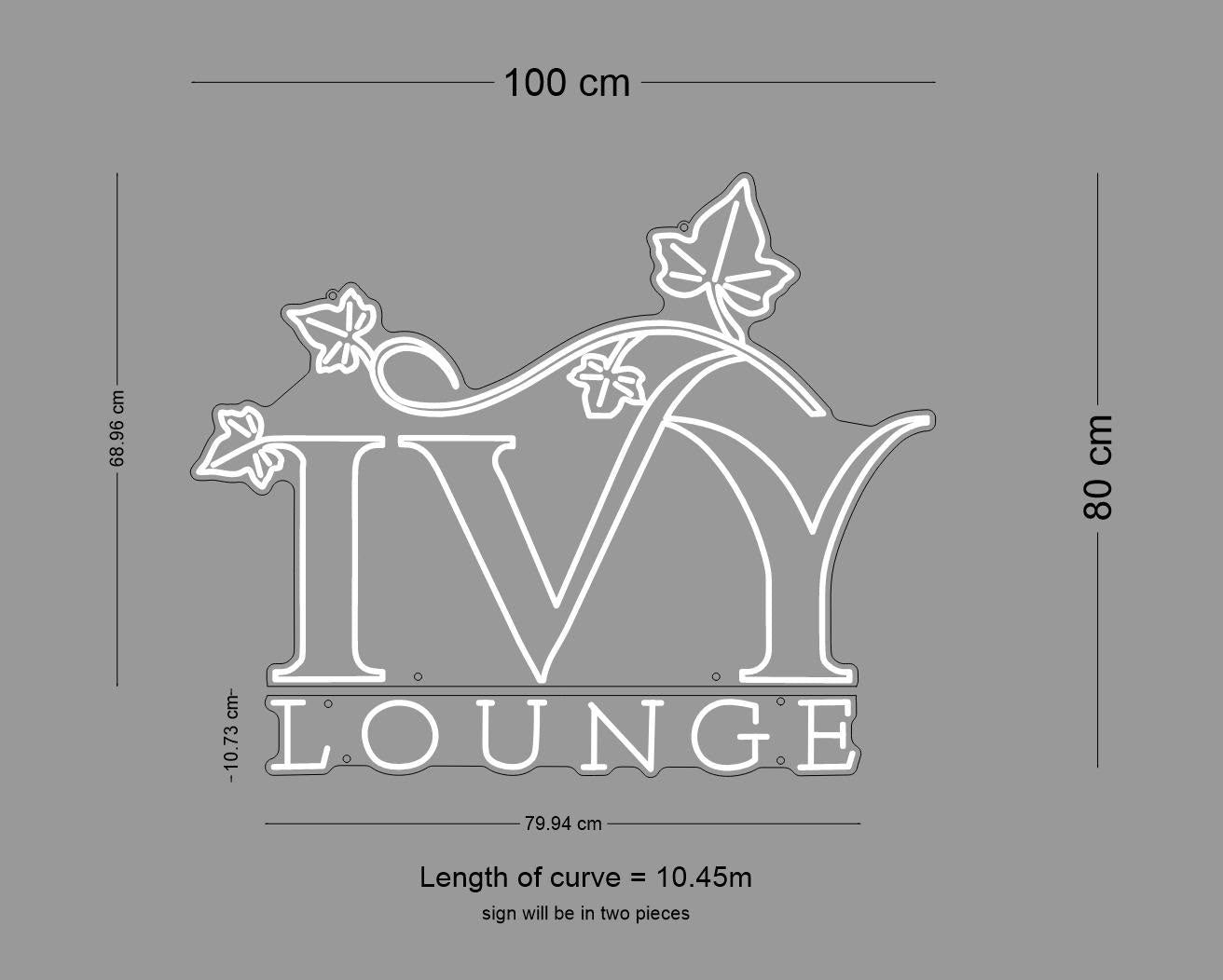 Custom Sign: IVY LOUNGE