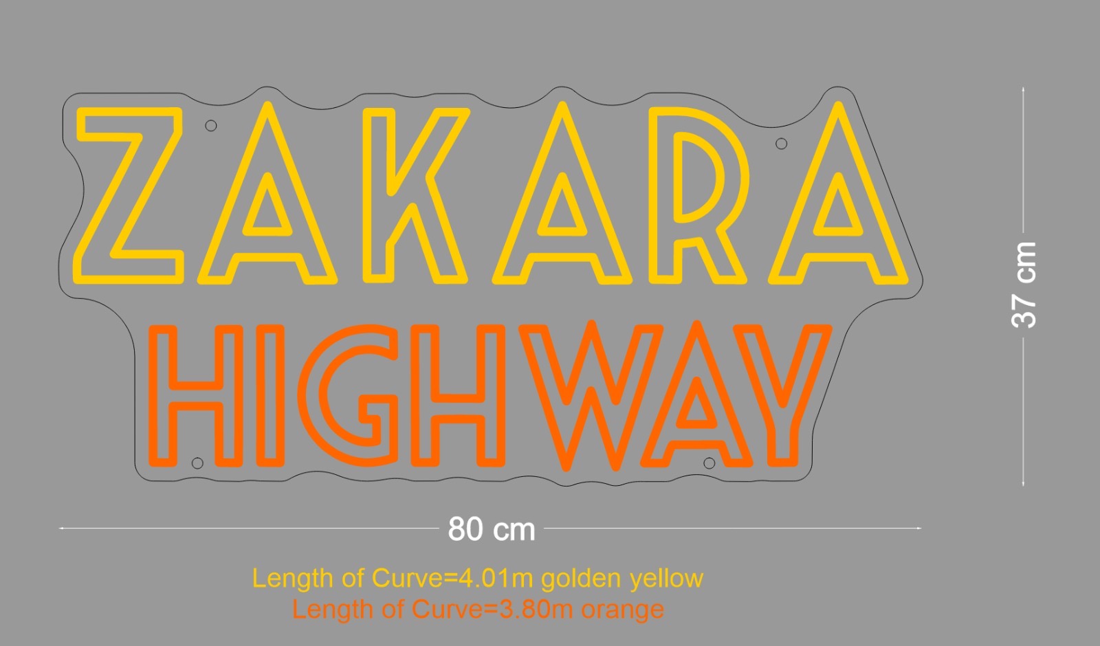 Custom Sign:ZAKARA HIGHWAY