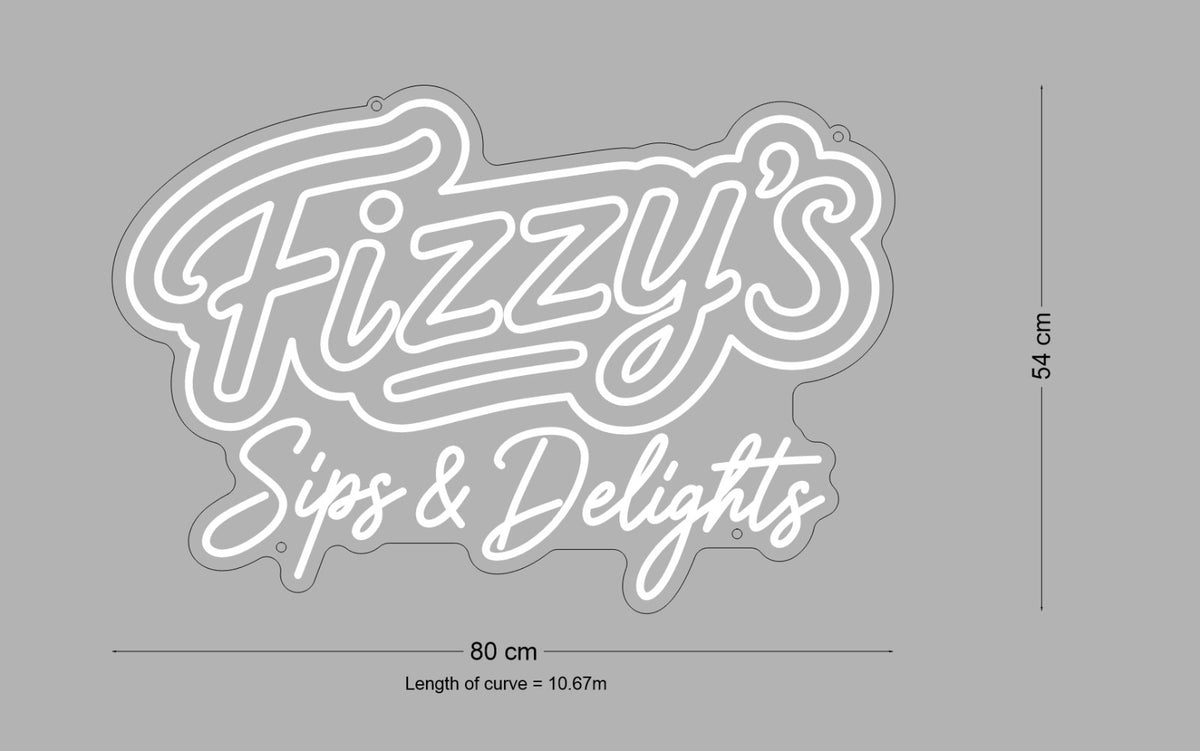 Custom Sign: Fizzy’s Sips & Delights