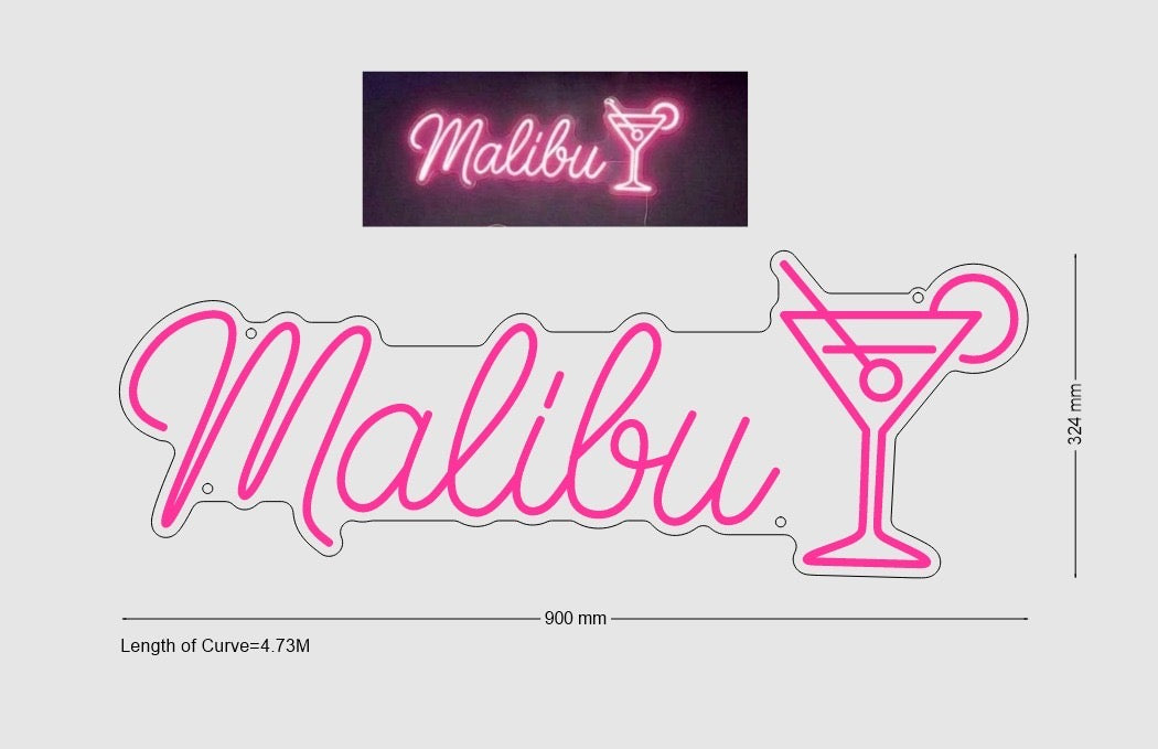 Custom Sign: Malibu