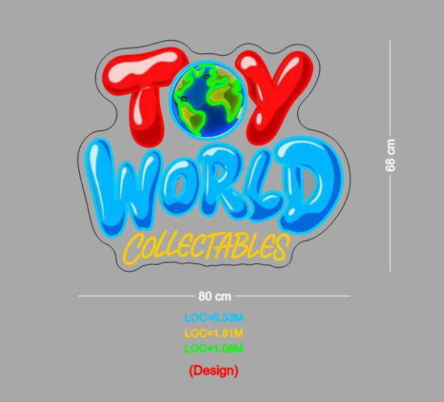 Custom Sign: TOY WORLD COLLECTABLES
