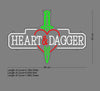 Custom Sign: HEART & DAGGER