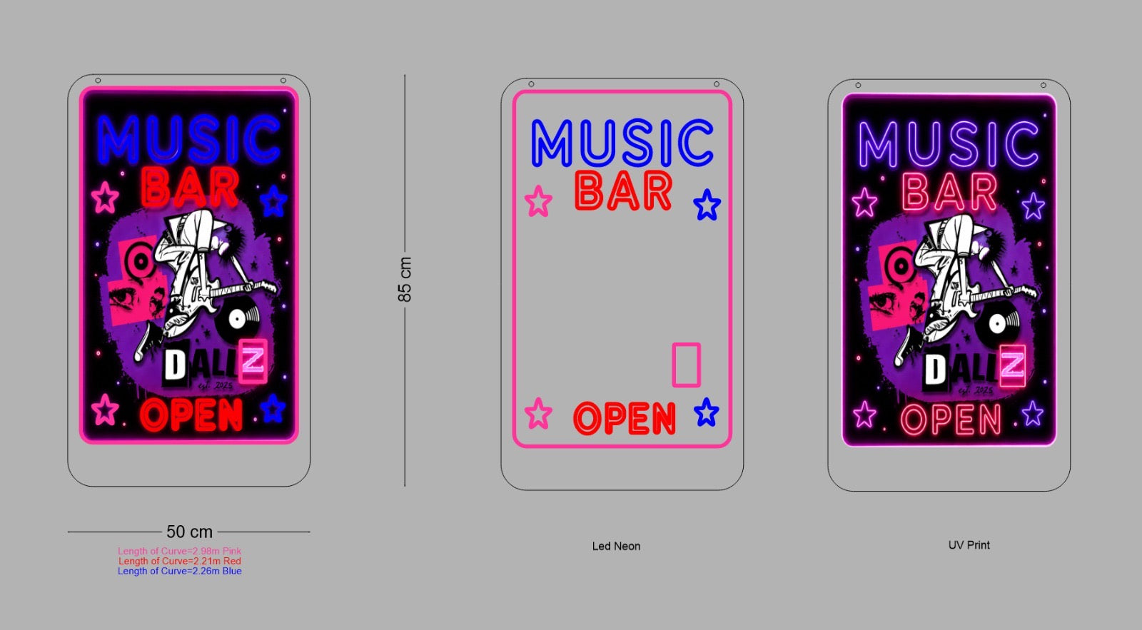 Custom Sign: MUSIC BAR