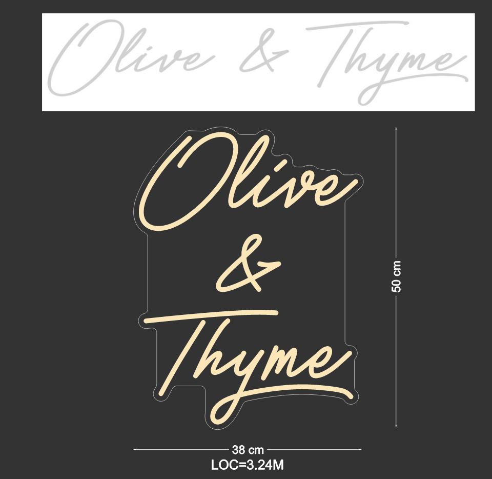 Custom Sign: Olive & Thyme