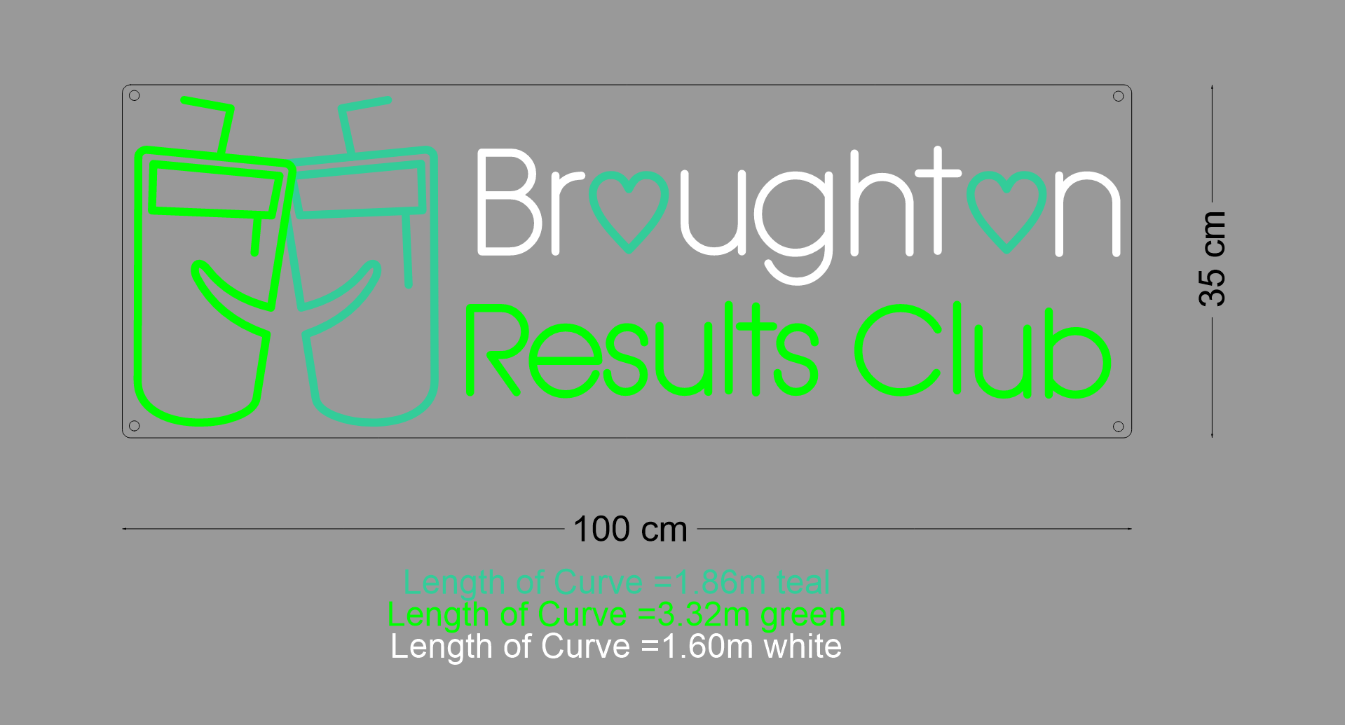 Custom Sign: Broughton Results Club