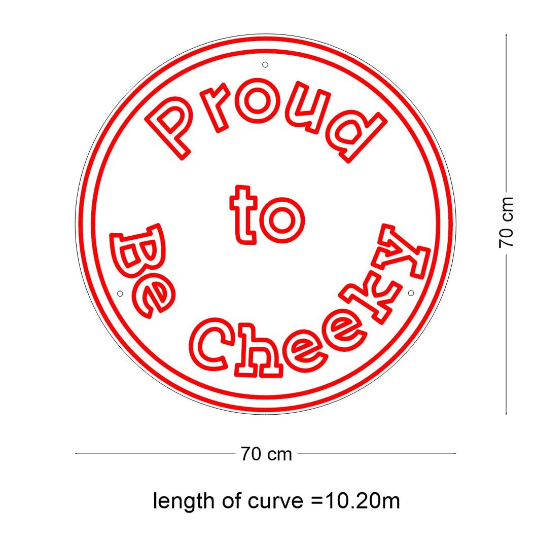 Custom Neon: Proud to Be Cheeky