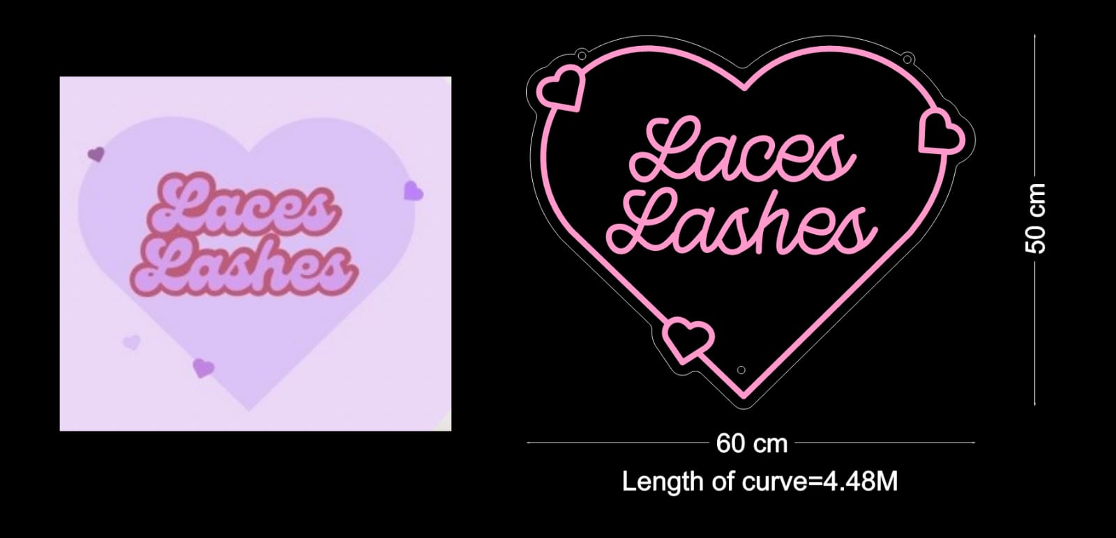 Custom Neon: Laces Lashes