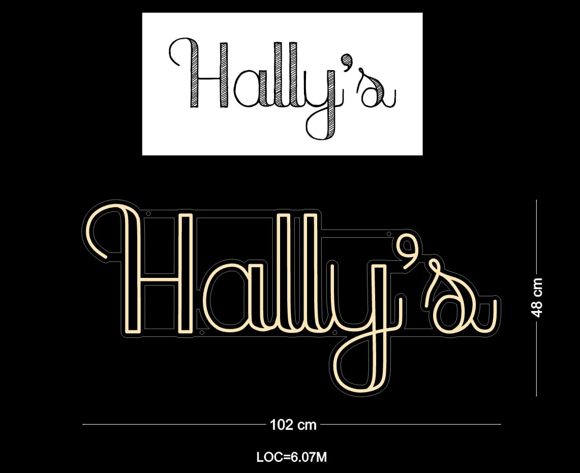 Custom Neon: Hally's