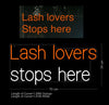 Custom Neon: Lash lovers stops here